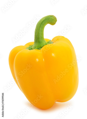 sweet yellow pepper isolated 