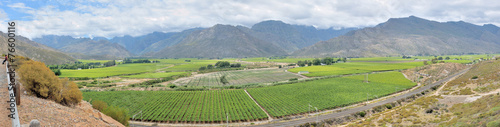 Panoramic view of the Hex River Valley