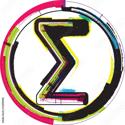 Colorful Grunge Symbol