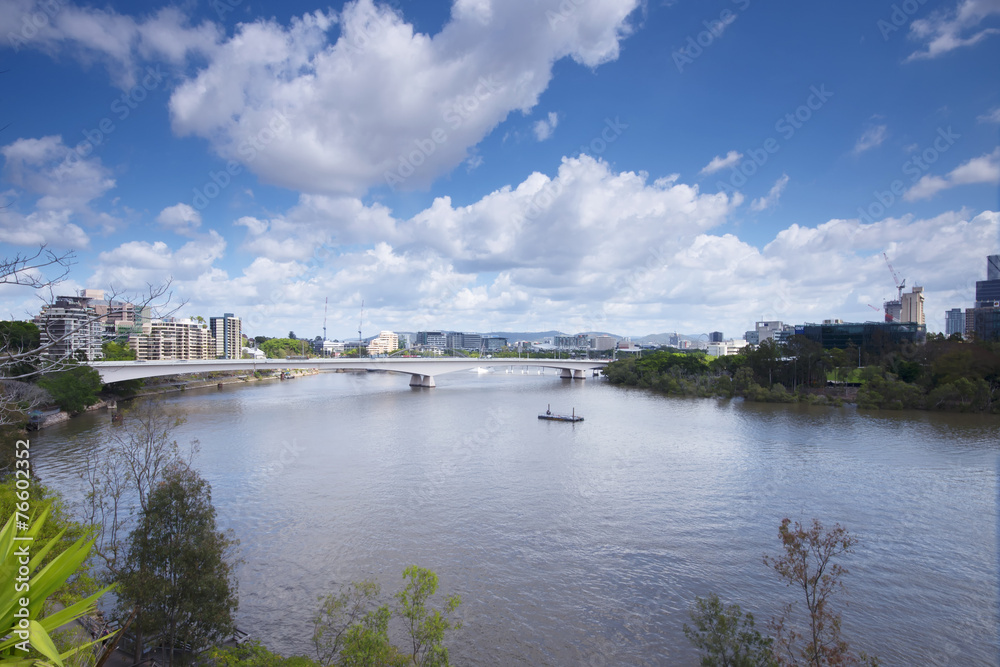 The view from Kangaroo Point in Brisbane City in Queensland.