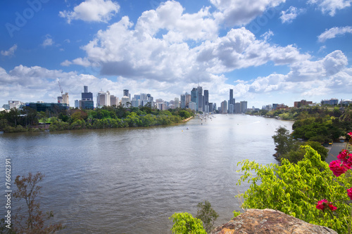 The view from Kangaroo Point in Brisbane City in Queensland.