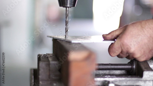 craftsman drilling iron photo