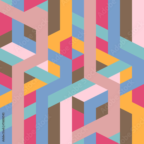 abstract retro geometric pattern illustration