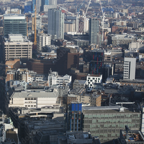 Aerial view of London from Walkie Talkie building photo