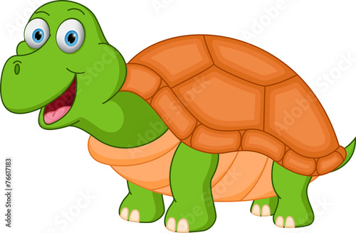 Happy turtle cartoon