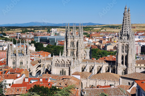 Aerial view of Cathedral of Burgos