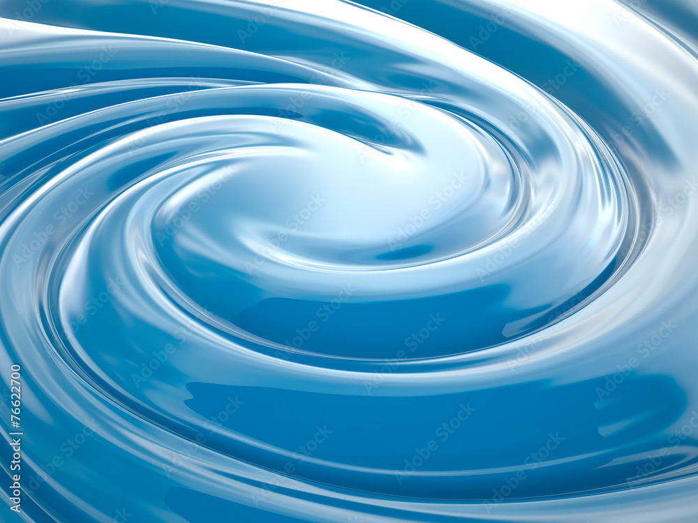 Blue liquid, 3D Blue liquid, 3D