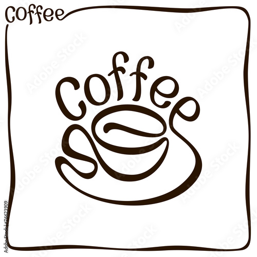 Abstract image of a coffee cup