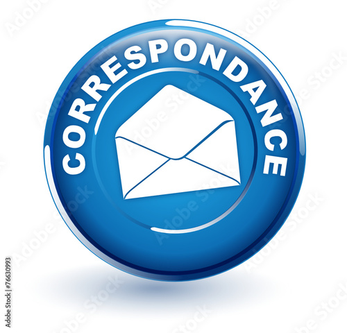 correspondance sur bouton bleu