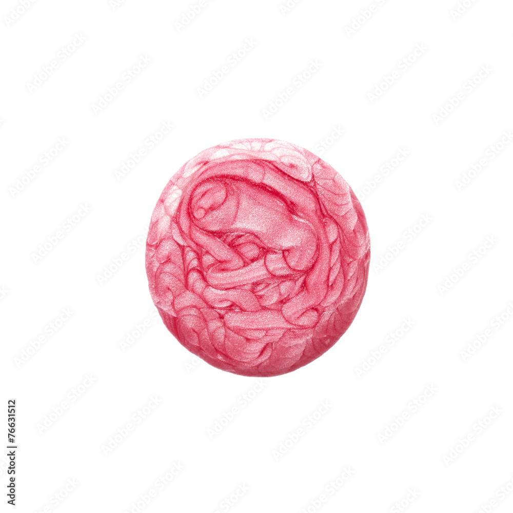 Blot of pink nail polish