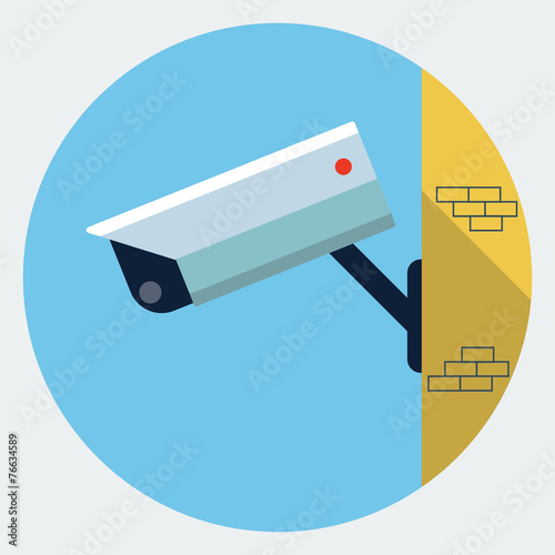 Vector security camera icon