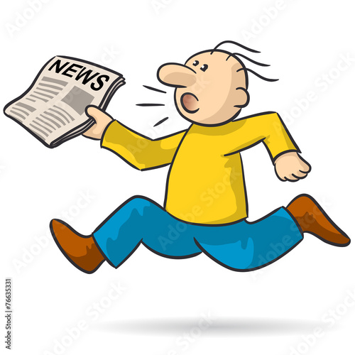 person with news