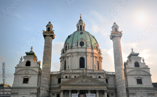 St. Charles's Church (Karlskirche) in Vienna, Austria photo