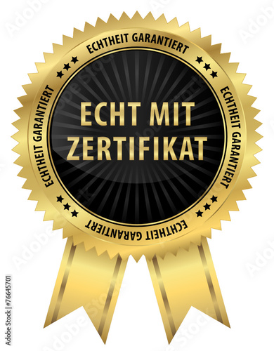 Echt mit Zertifikat - Echtheit garantiert