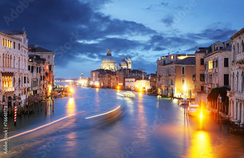 Grand Canal at night, Venice © TTstudio