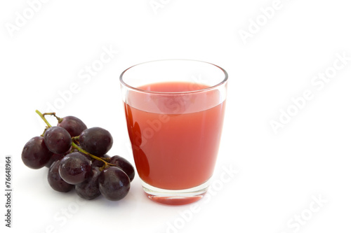 Grape juice isolated on white background