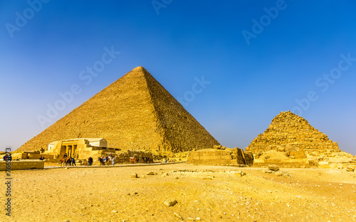 The Great Pyramid of Giza and smaller Pyramid of Henutsen  G1C 