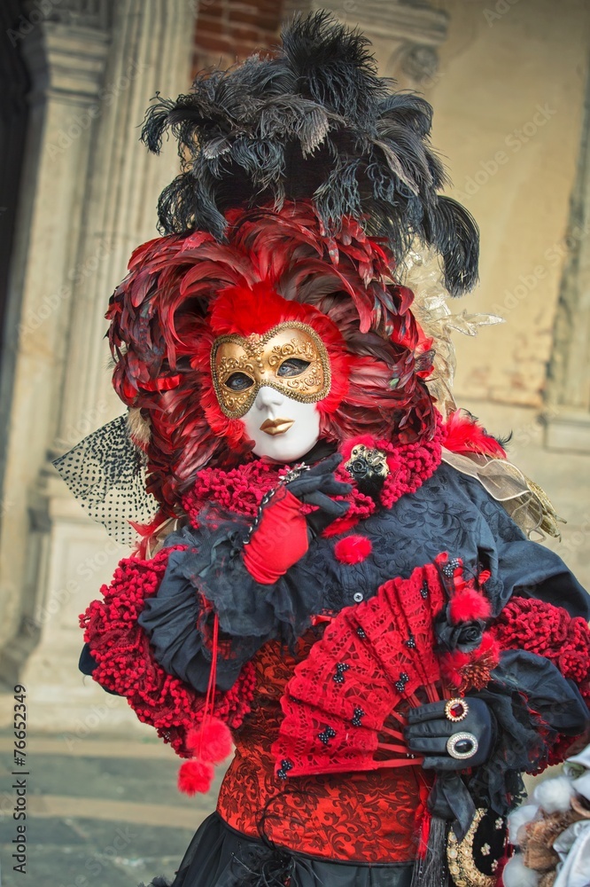 Naklejka premium Carneval mask in Venice - Venetian Costume