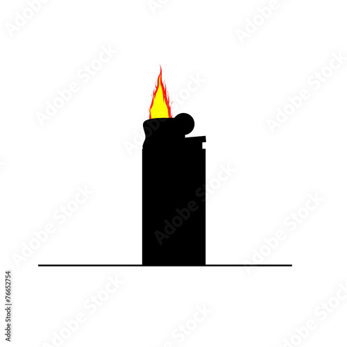 lighter flame color vector