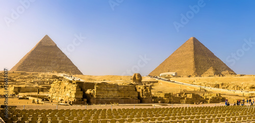 The Great Sphinx and the Pyramids of Giza - Egypt