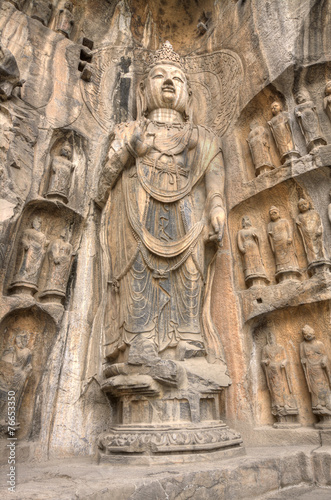 longmen grottoes hunan province china