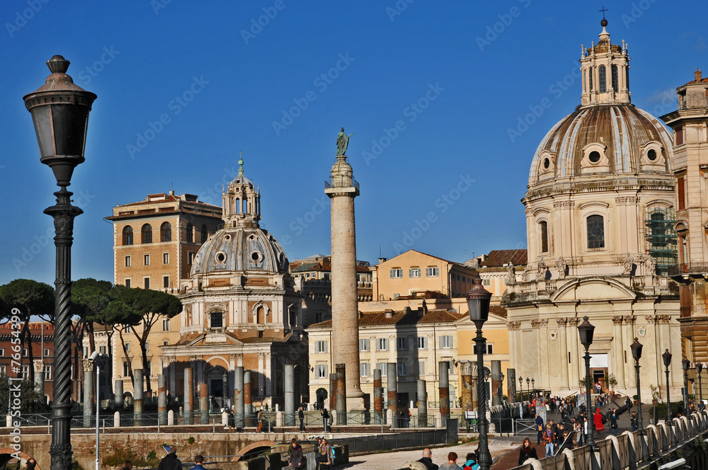 Fototapeta premium Roma i Fori Imperiali - foro di Traiano