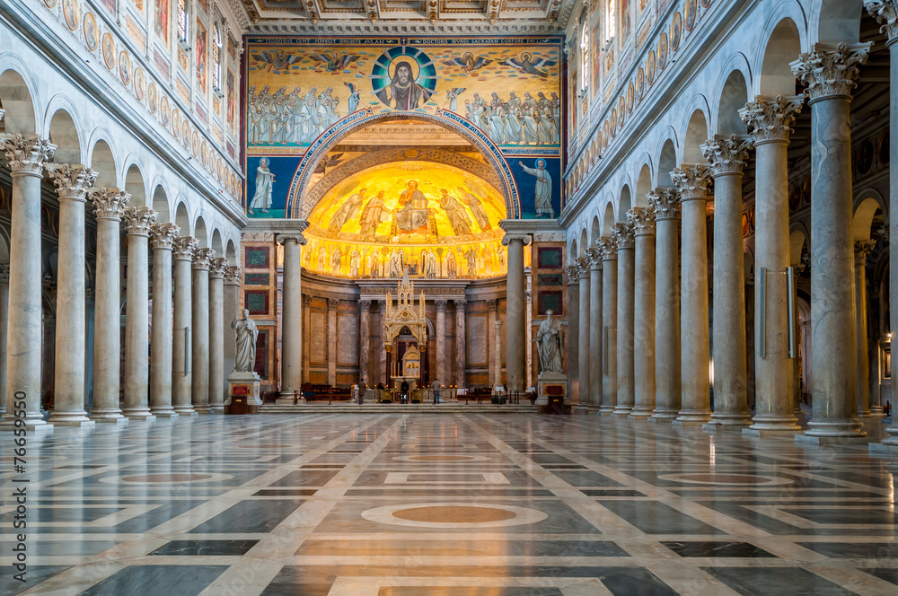 Naklejka premium Basilique Saint Paul Hors Les Murs, Rome
