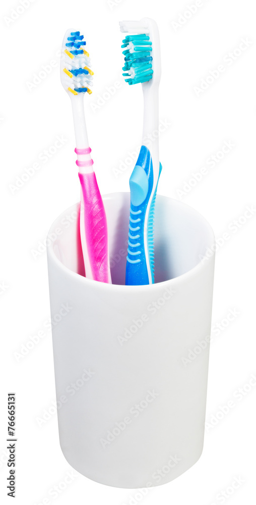 pair tooth brushes in ceramic glass pair tooth brushes in ceramic glass