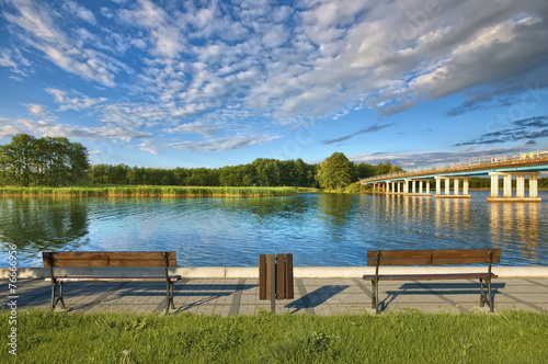 Bridge on lake