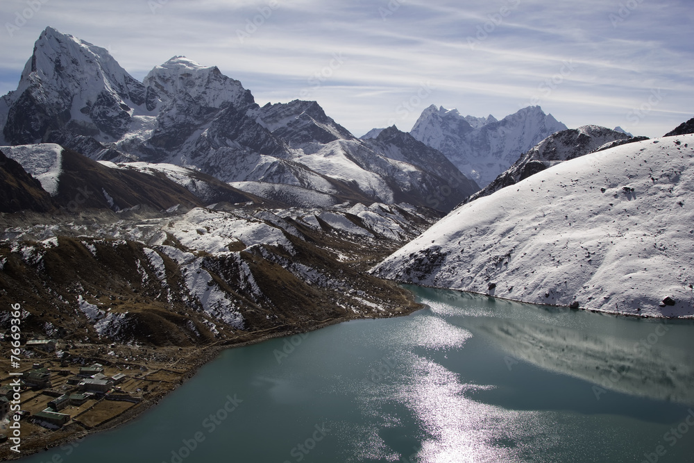 Lake Gokyo in Himalayas, Nepal Lake Gokyo in Himalayas, Nepal