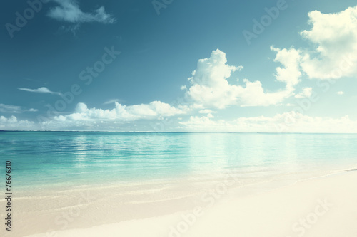 sand and Caribbean sea
