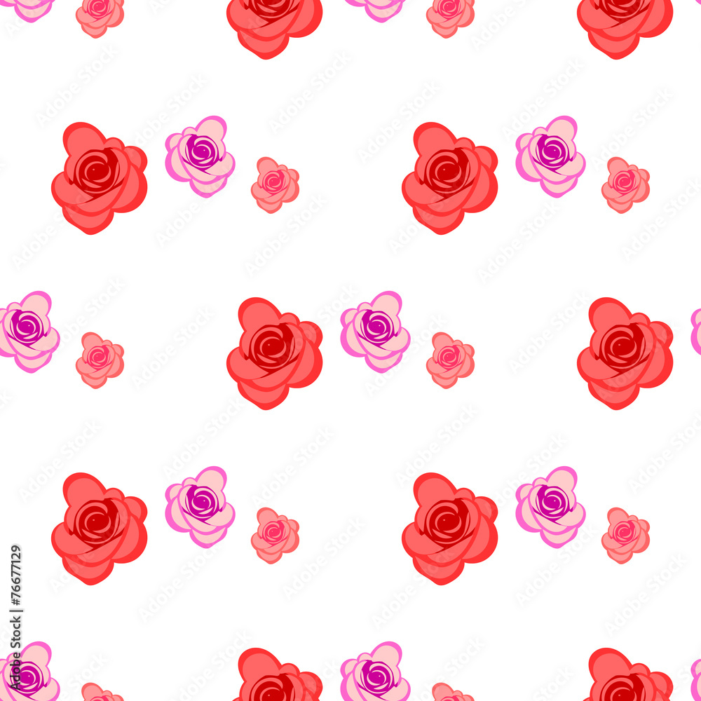 Spring seamless pattern with roses Spring seamless pattern with roses