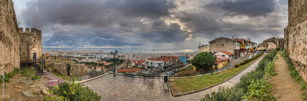 Panorama of Thessaloniki City from Trigoniou Tower
