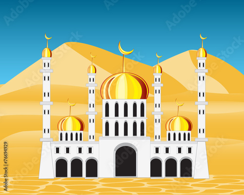 Mosque in desert