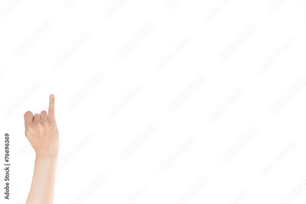 Japanese hand gesture: A girlfriend Japanese hand gesture: A girlfriend