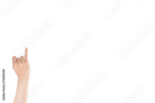 Fotografie Japanese hand gesture: A girlfriend