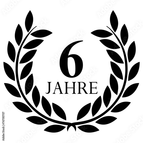 Lorbeerkranz. 6 jahre jubiläum