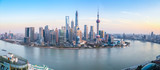 shanghai skyline panoramic view
