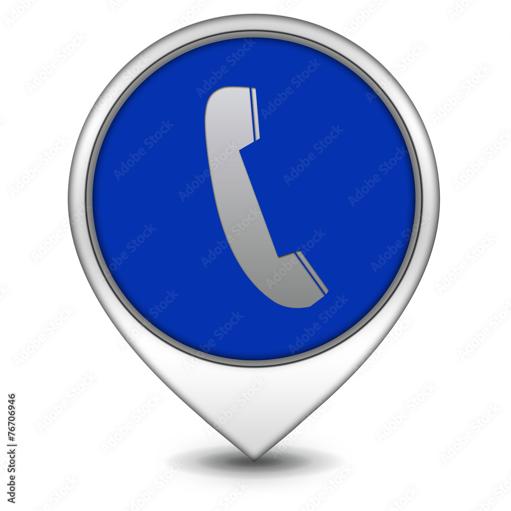 phone pointer icon on white background phone pointer icon on white background