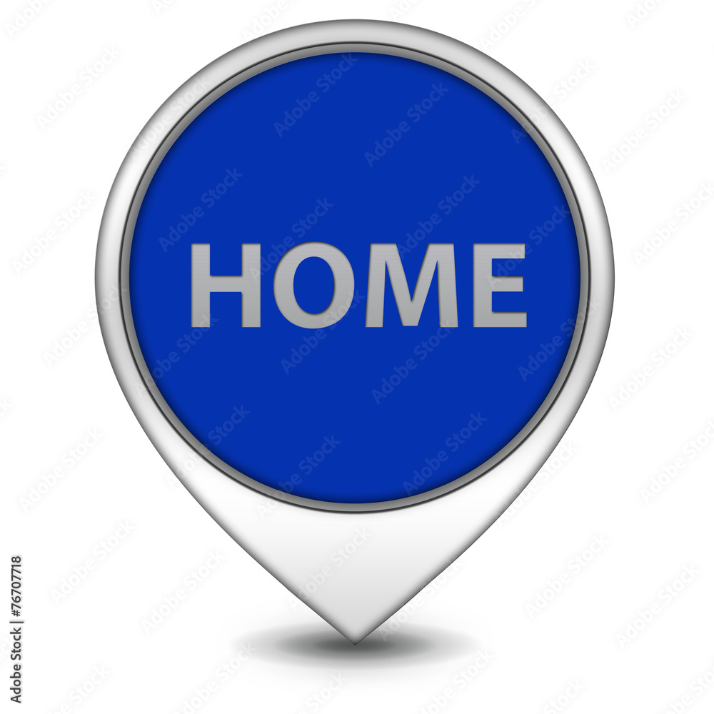 home pointer icon on white background home pointer icon on white background