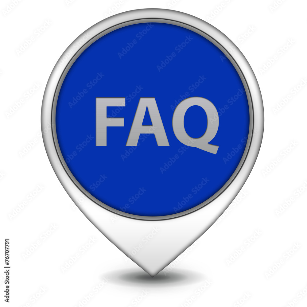 faq pointer icon on white background faq pointer icon on white background
