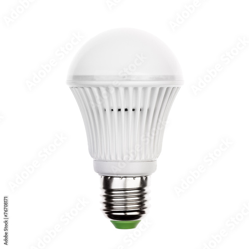 фотографія LED light bulb (lamp) with e27 socket Isolated on white