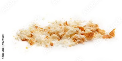 Dried bread crumbs photo