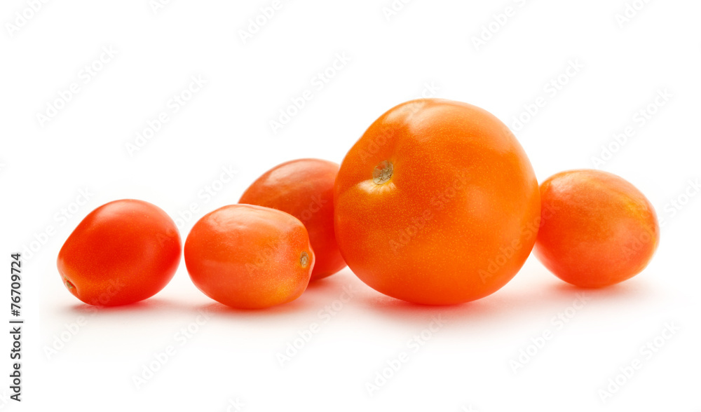 Ripe red tomatoes on white Ripe red tomatoes on white