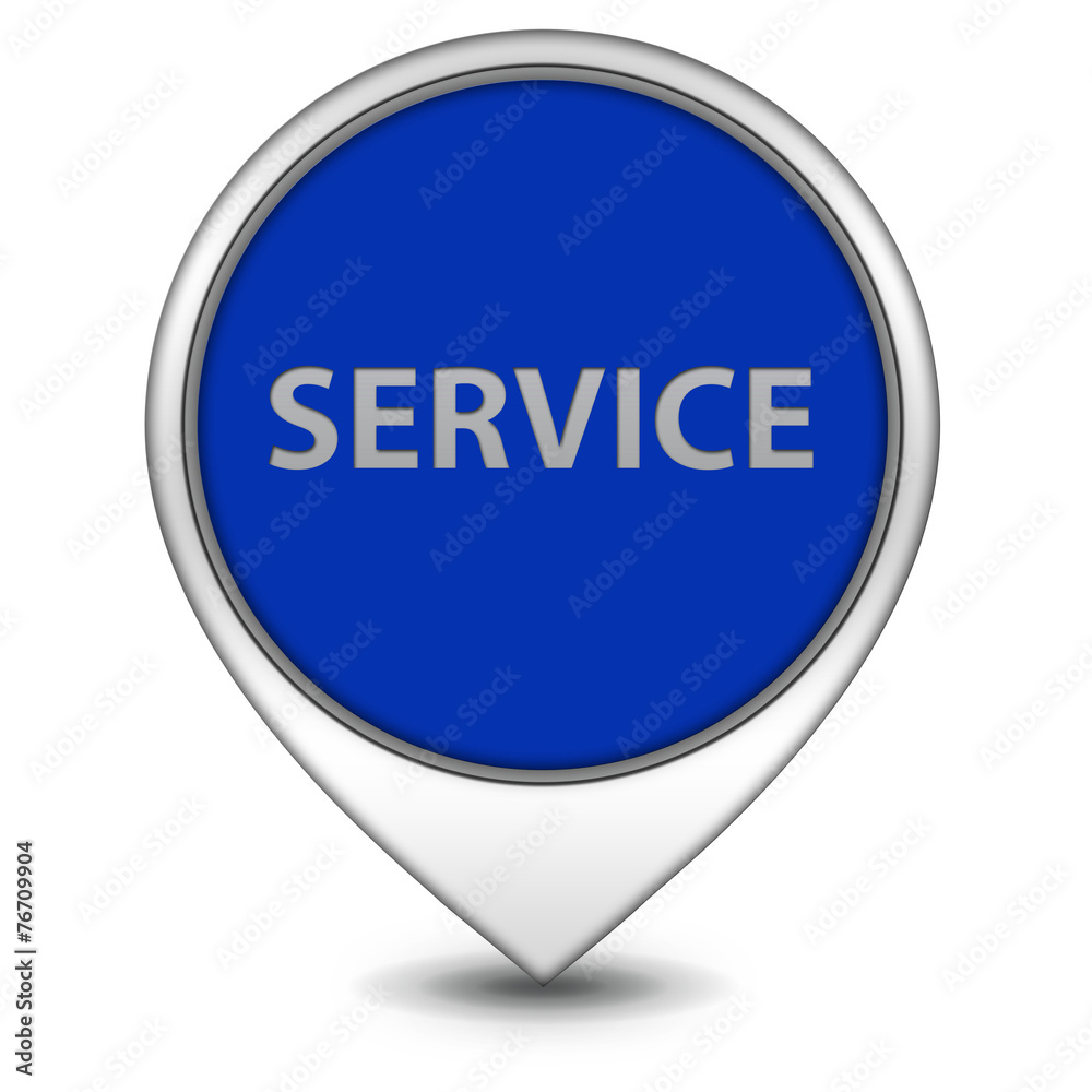 Service pointer icon on white background