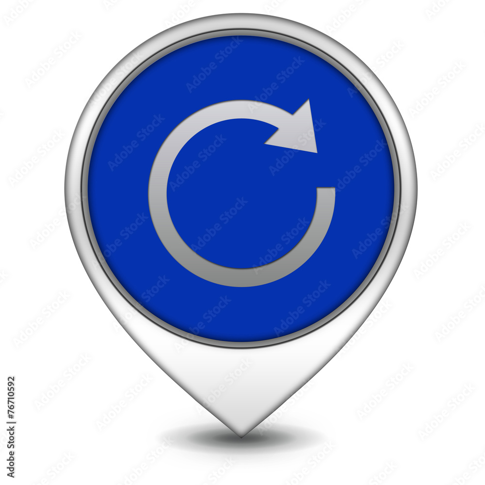 Arrow pointer icon on white background Arrow pointer icon on white background