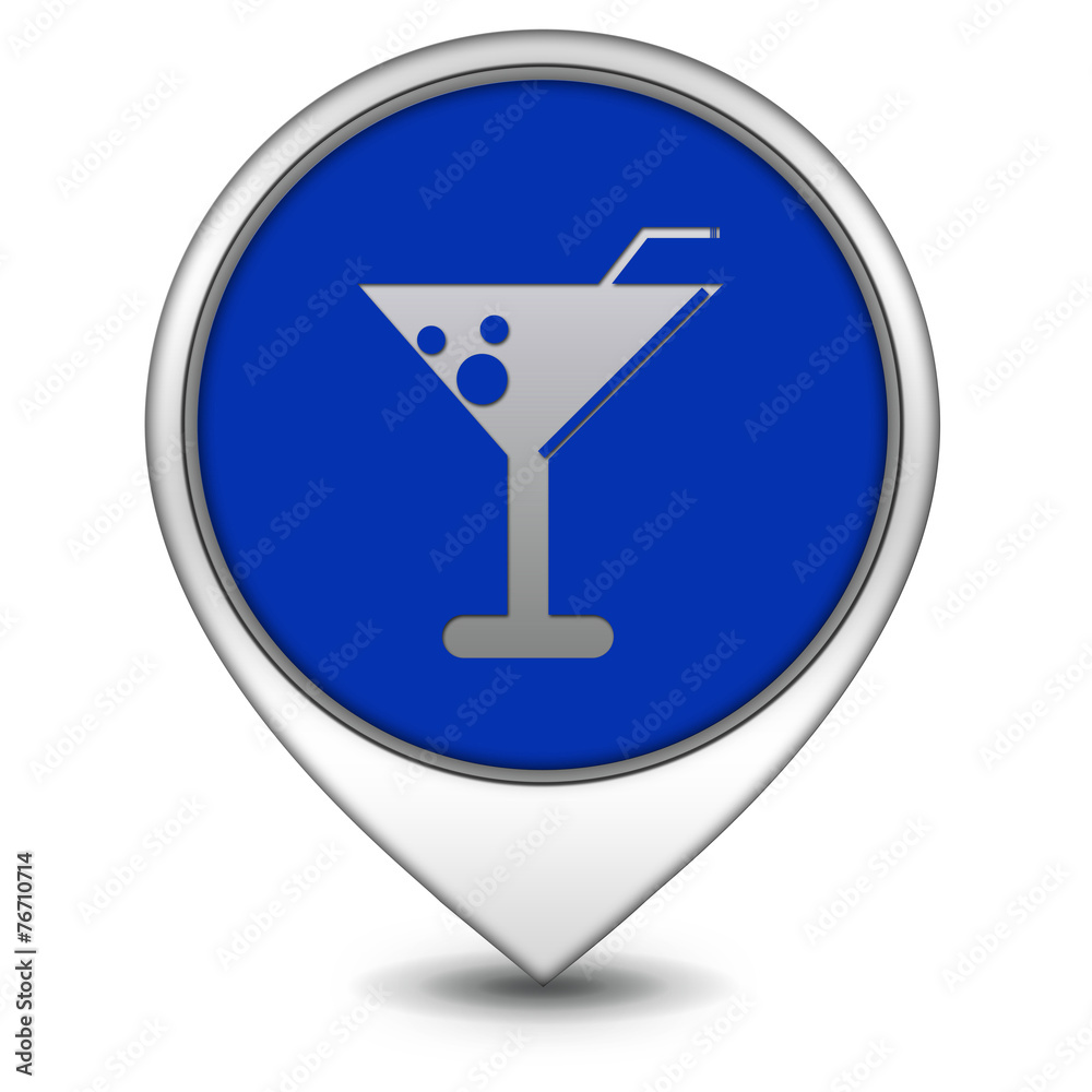 Drink pointer icon on white background Drink pointer icon on white background