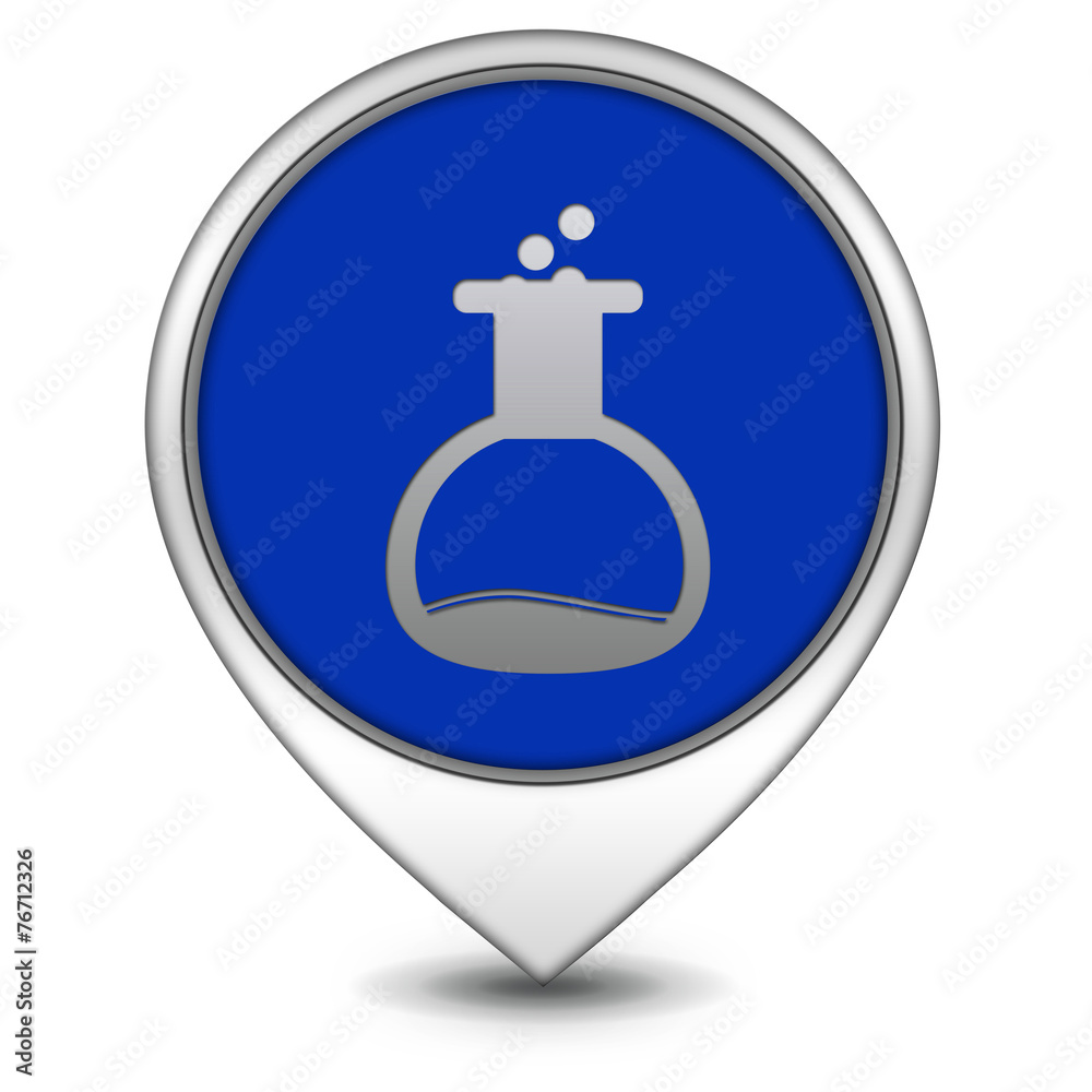 Chemist pointer icon on white background Chemist pointer icon on white background