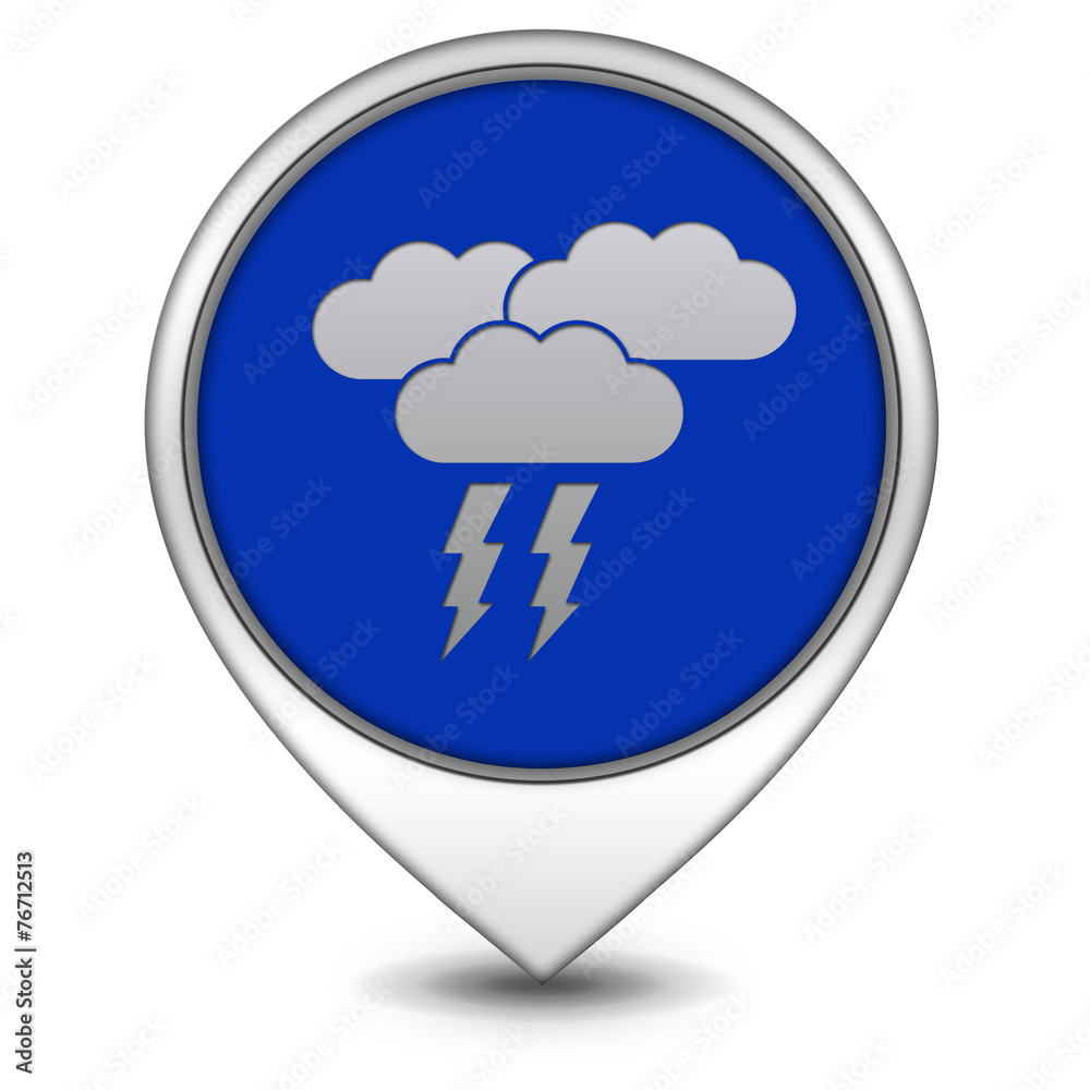 Rain pointer icon on white background Rain pointer icon on white background