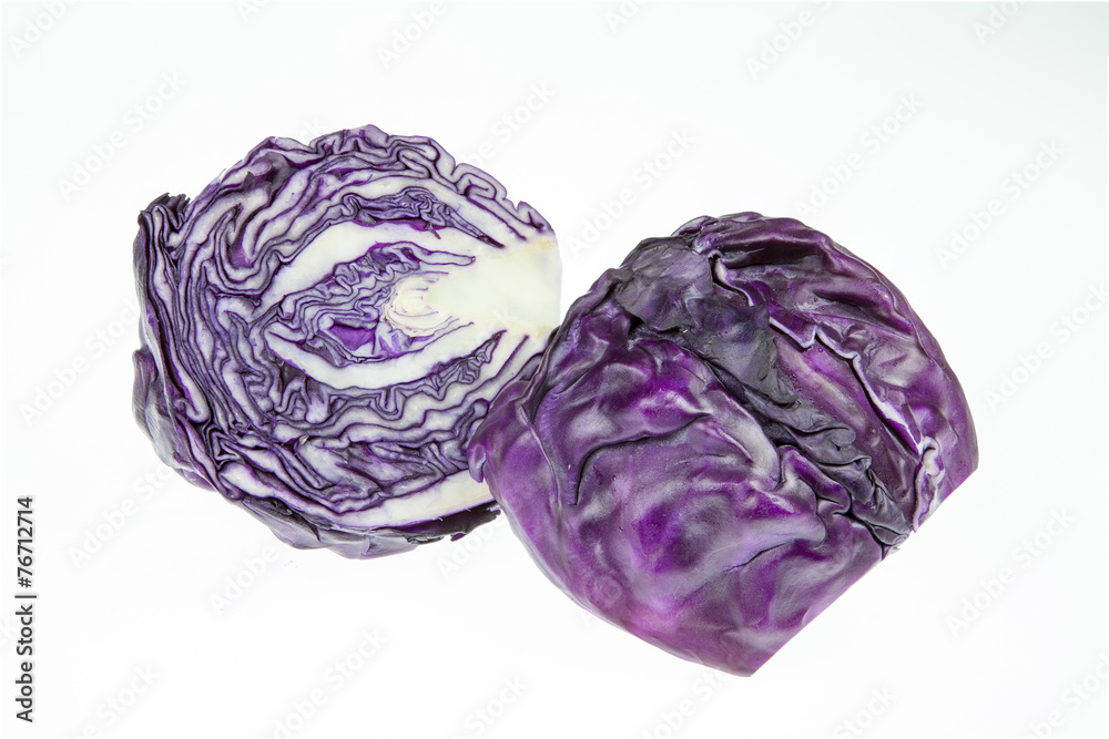 sliced red cabbage isolated on white sliced red cabbage isolated on white